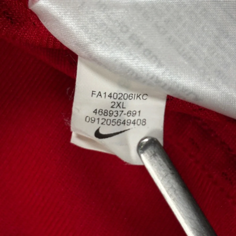 Nike Jersey San Francisco 49ers XXL Red Excellent Colin Kaepernick #7 On Field
